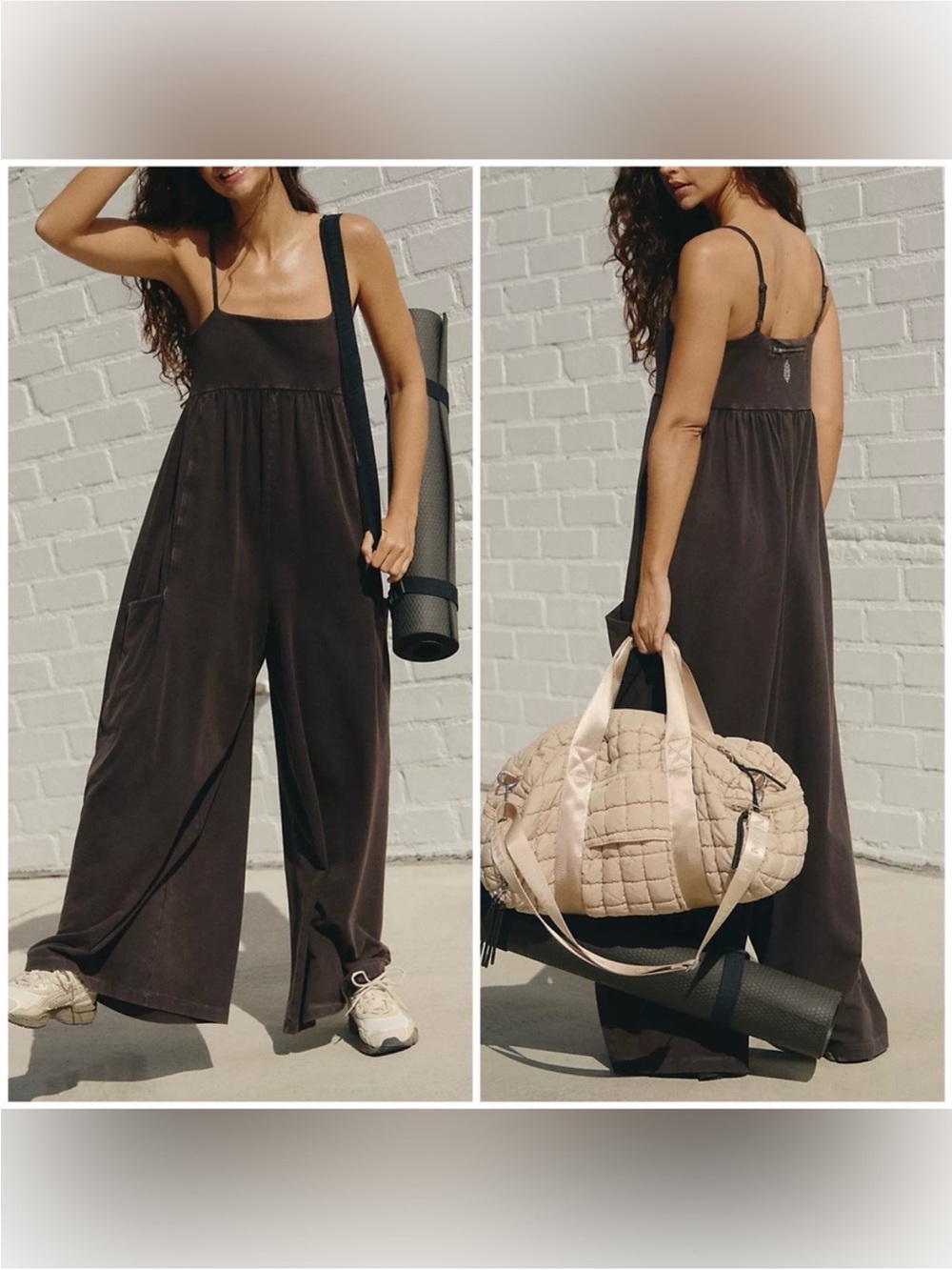 NWOT Free People FP Movement Hot Shot Strappy Onesie - black - XS